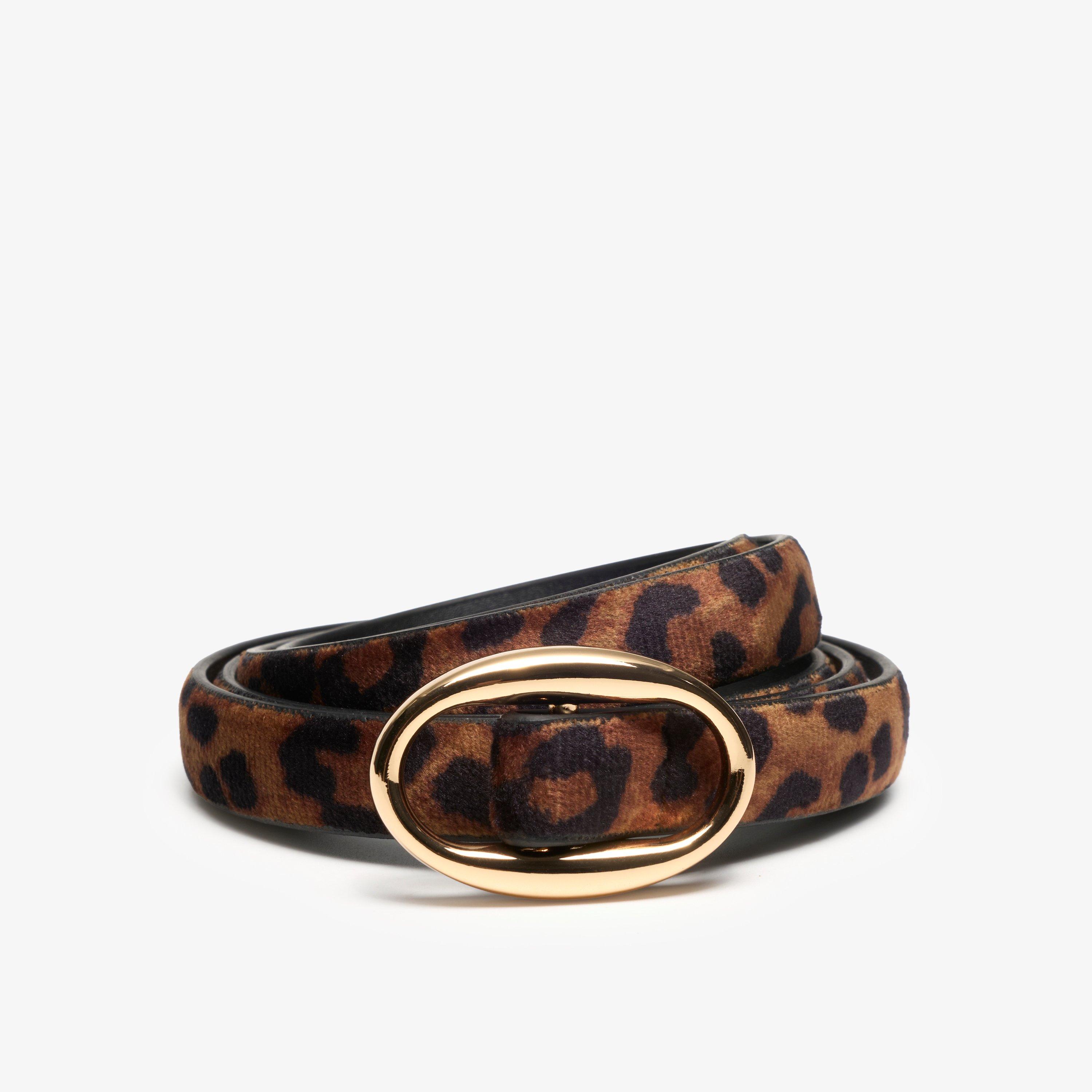 Narrow Interest Belt Leopard Print