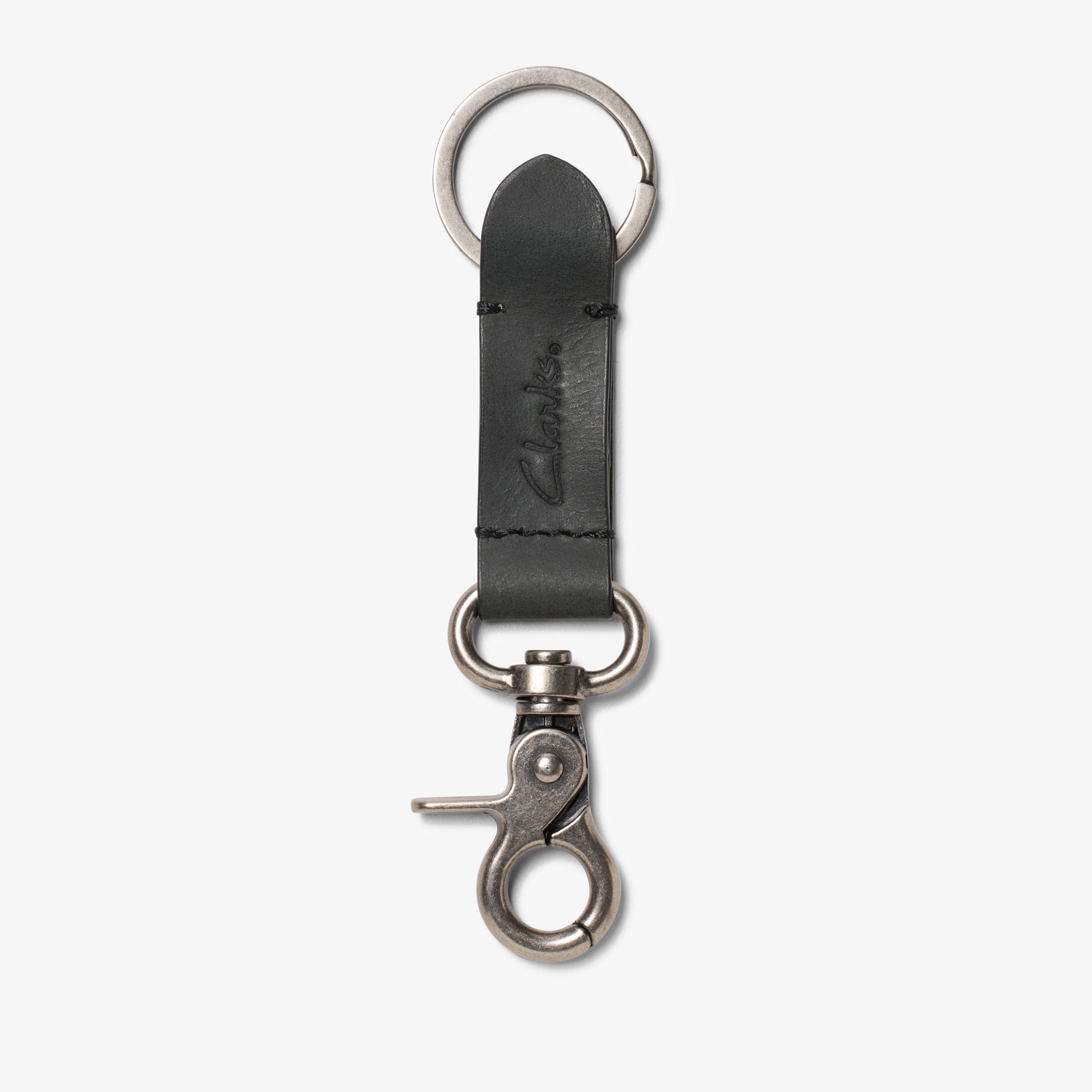 Oiled Leather Key Fob Black