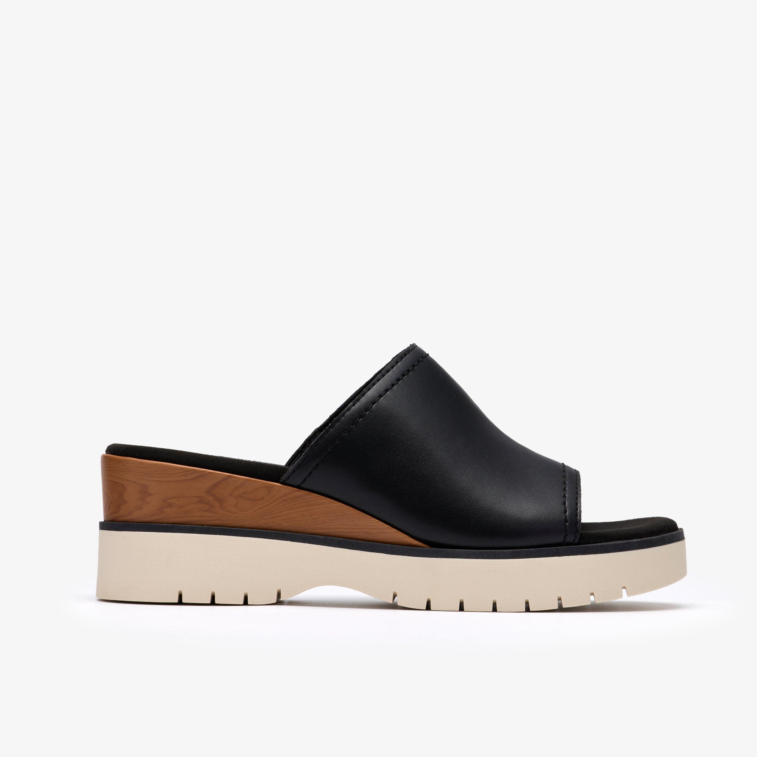 Diaz Slide Black Leather