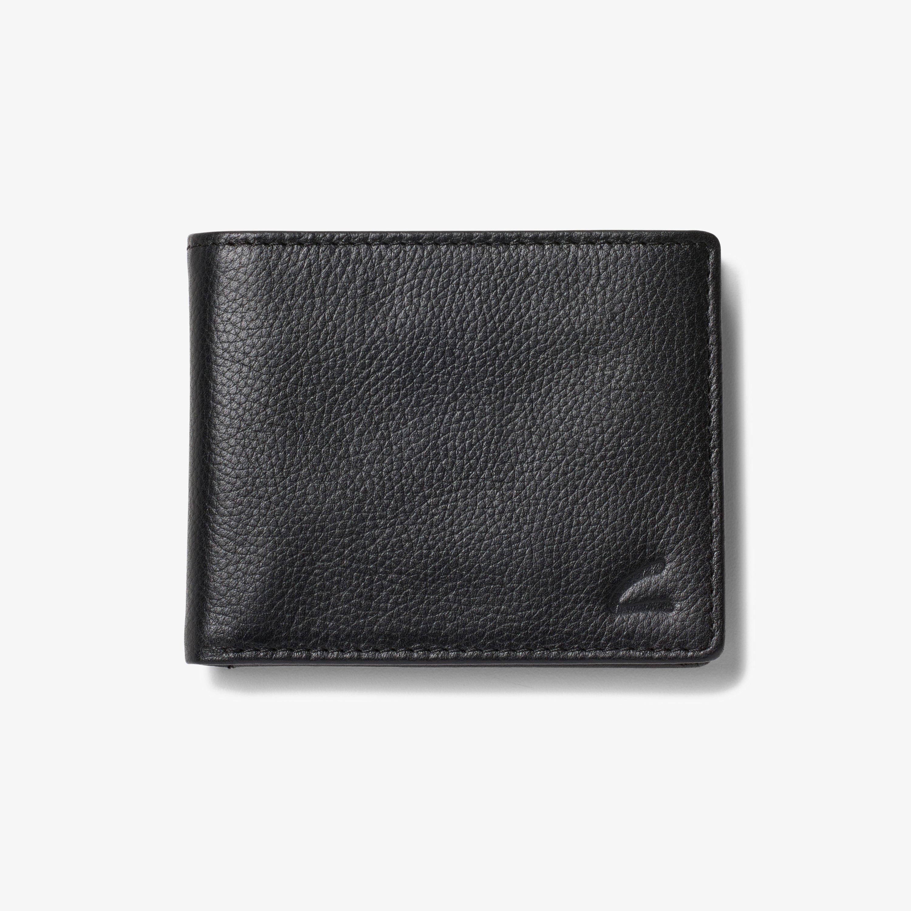 Pebbled Leather Slimfold Wallet Black