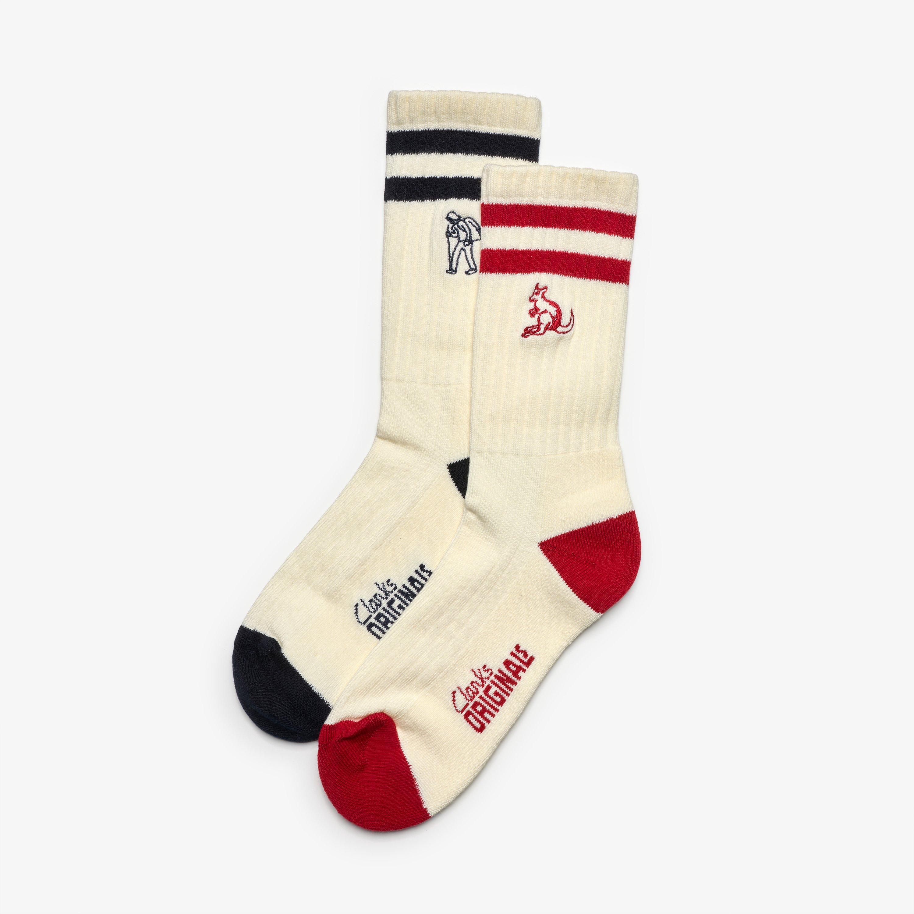 Originals 2 Pack Socks Red/Ink