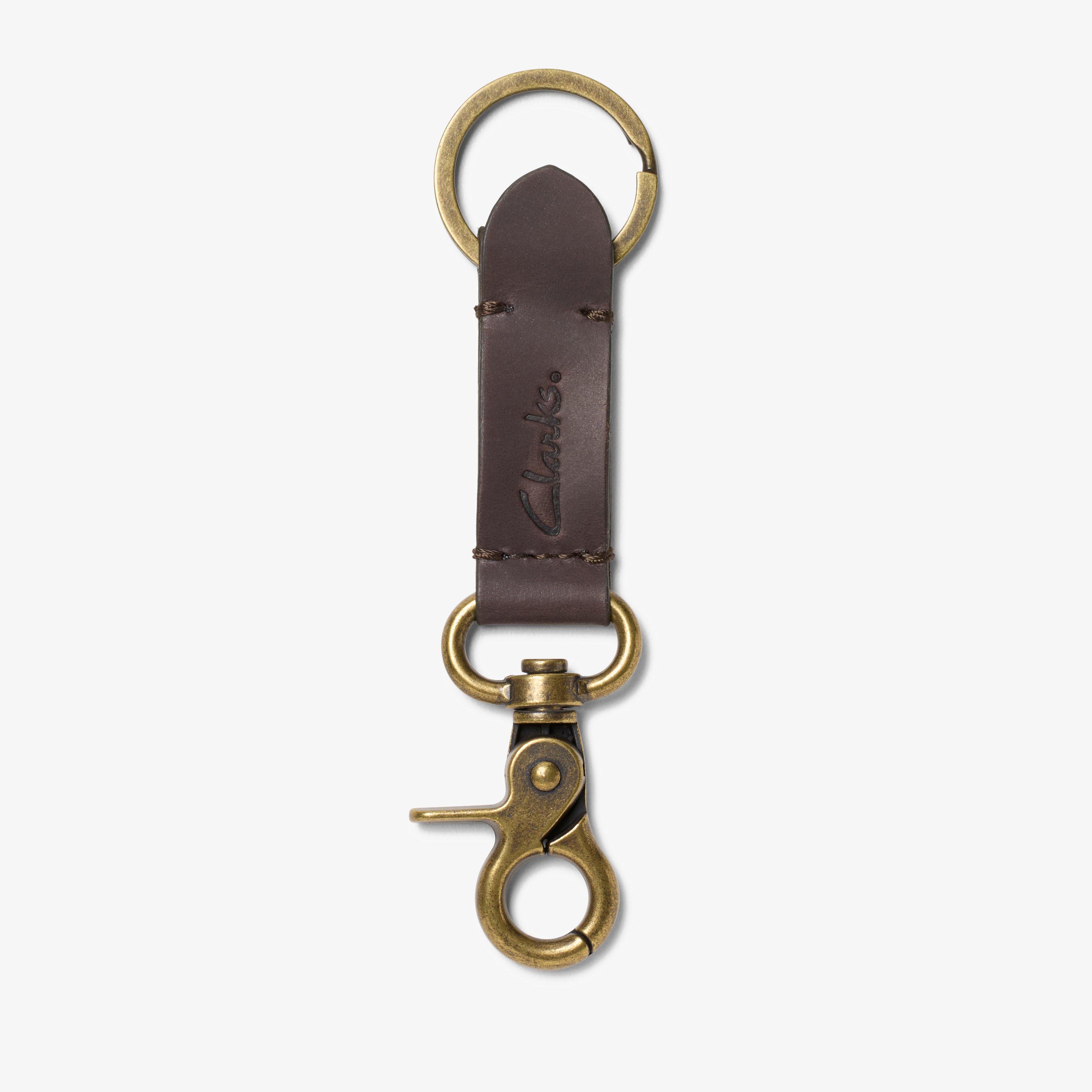 Oiled Leather Key Fob Brown