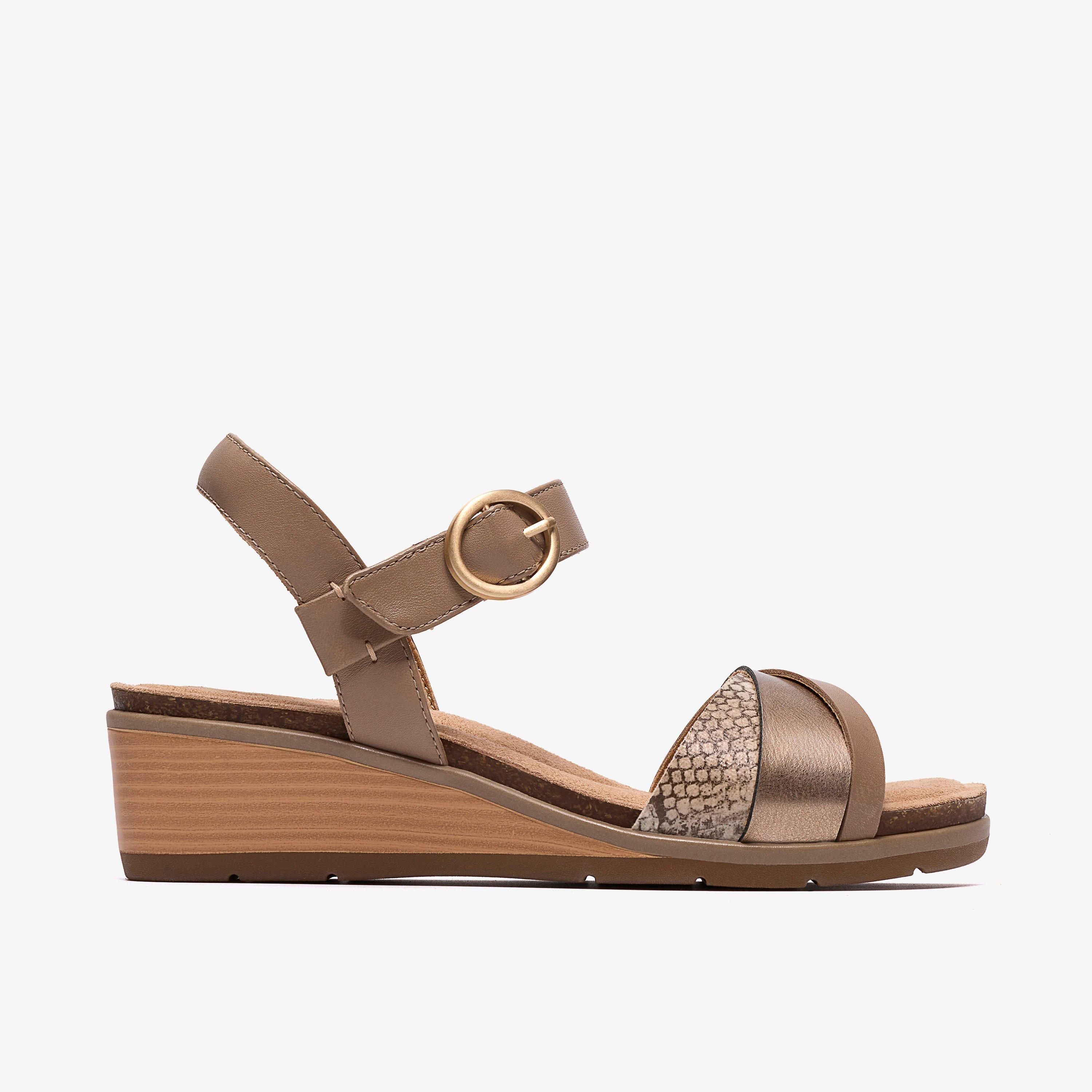 Kacha Twist Taupe Combination Leather